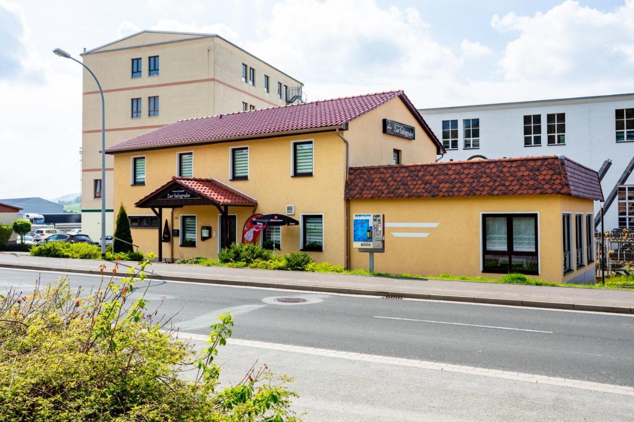 Pension & Gaststaette Zur Salzgrube ซอนเดอร์เฮาเซน ภายนอก รูปภาพ